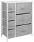 Sorbus Dresser with Drawers - Furniture Storage Tower Unit for Bedroom, Hallway, Closet, Office Organization - Steel Frame, Wood Top, Easy Pull Fabric Bins